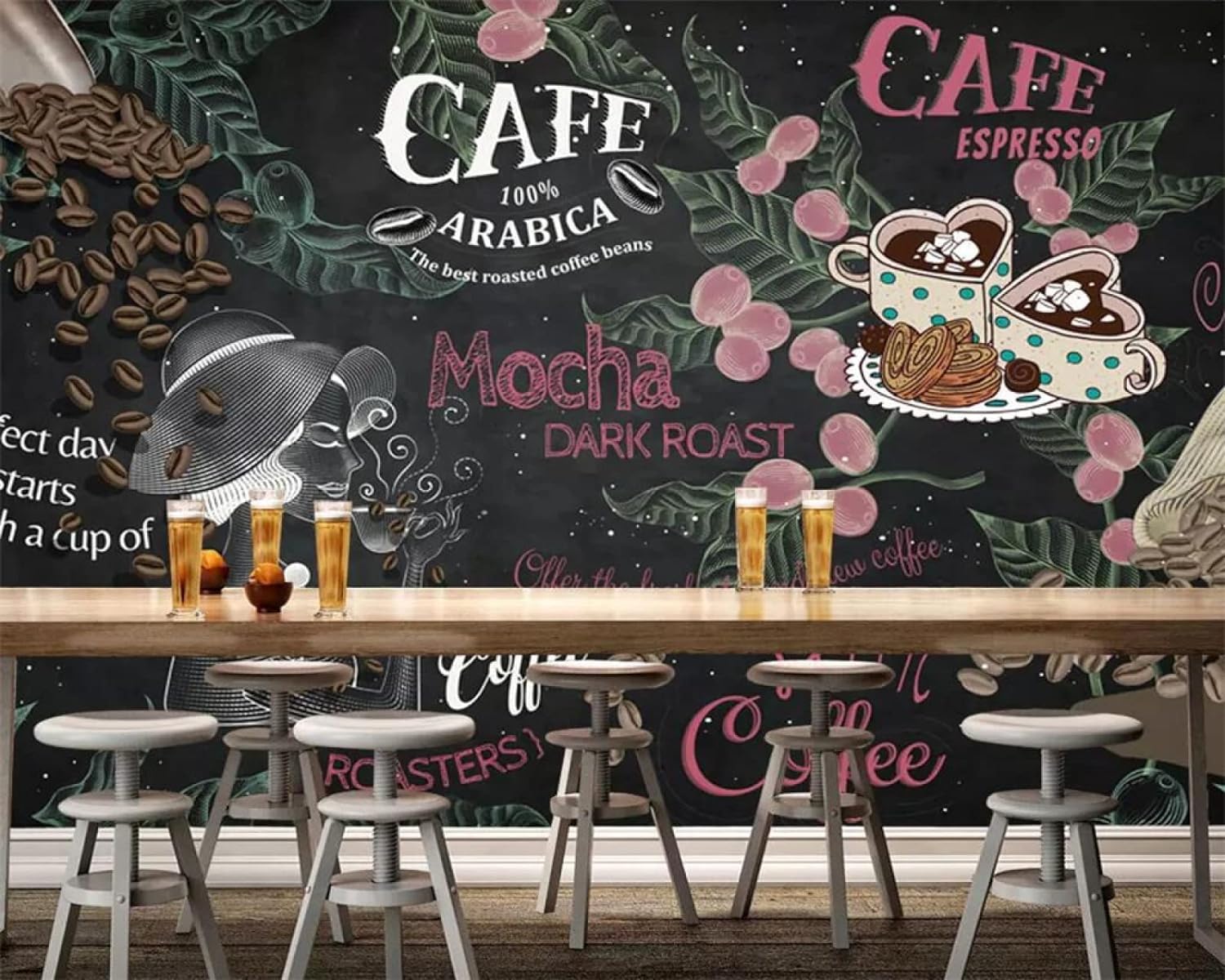 Décor mural pour restaurant
